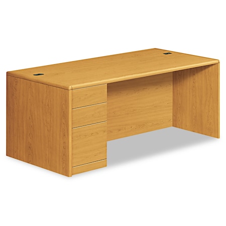 Hon Pedestal Desk Single Pedestal Desk, Full Left Pedestal, 36 in D X 29.5" H, 72" W X Harvest H10788L.CC